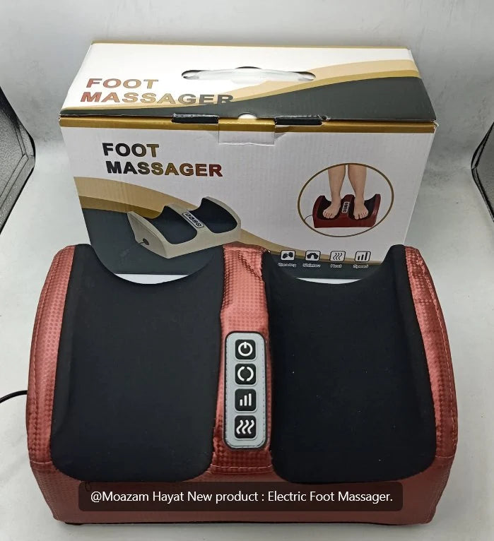 Electric Foot Massager – 3-in-1 Heat, Vibration & Kneading Therapy