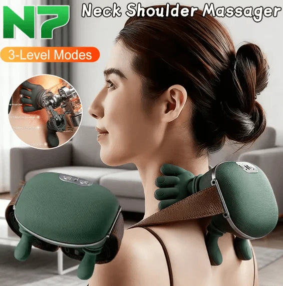 Electric Neck & Shoulder Massager – Deep Kneading Muscle Relaxer
